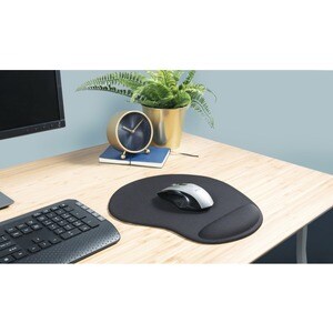 Trust Bigfoot Mauspad - 19 mm x 292 mm x 322 mm Abmessung - Schwarz - Gel, MicroFiber - Rutschfest, Rutschfest