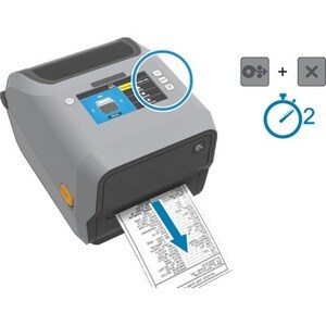 Zebra ZD621R Desktop Thermal Transfer Printer - Monochrome - Label/Receipt Print - USB - USB Host - Serial - Bluetooth - R