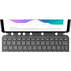 Logitech Combo Touch Tastatur/Cover für 27,9 cm (11 Zoll) Apple iPad Pro (2nd Generation), iPad Pro (3. Generation), iPad 