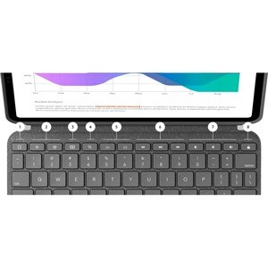 Logitech Combo Touch Keyboard/Cover Case (Folio) for 27.9 cm (11") Apple iPad Pro, iPad Pro (2nd Generation), iPad Pro (3r