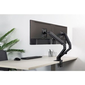 Neomounts Neomounts Pro Desk Mount for Display Screen, LCD Display - Black - Height Adjustable - 2 Display(s) Supported - 