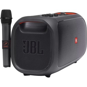 JBL PartyBox On-The-Go Portable Bluetooth Speaker System - 100 W RMS - Black - 50 Hz to 20 kHz - Battery Rechargeable - US