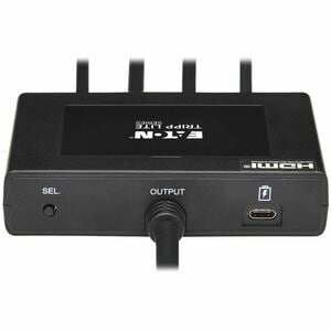 Eaton Tripp Lite Series 4-Port Presentation Adapter, 4K 60 Hz (4:4:4) HDMI, DP, USB-C and 1080p VGA to HDMI, Built-In Cabl