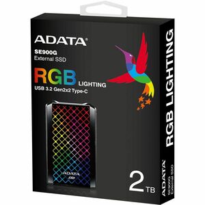 Adata SE900G 2 TB Solid State Drive - External - Black - Gaming Console, Desktop PC, Notebook Device Supported - USB 3.2 (