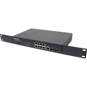 Switch Administrable Gigabit Ethernet de 8 puertos PoE+ con 2 puertos SFP - Intellinet