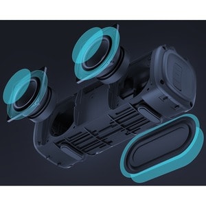 MI MDZ-36-DB Portable Bluetooth Smart Speaker - 8 W RMS - Blue - 80 Hz to 20 kHz - Surround Sound - Battery Rechargeable - 1
