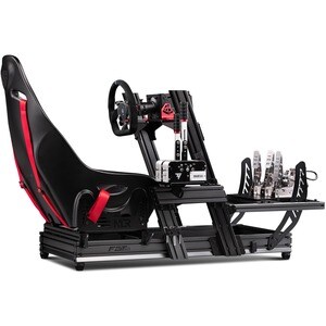 Next Level Racing F-GT Elite Formula & GT Aluminum Profile Simulator Cockpit - Front & Side Mount - For Gaming