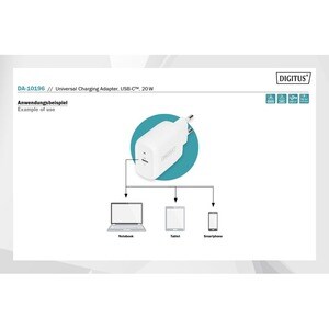 Digitus 20 W Wechselstromadapter - 20 W - 5 V Gleichstrom, 9 V DC - 3 A