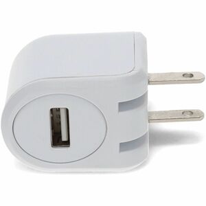 AddOn Wall Plug to USB 2.0 (A) 5V 2.4A for US White - 5 V DC Output - 2.40 A - White - 1