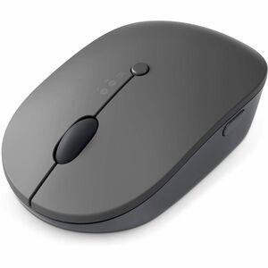 Lenovo GO Mouse - Bluetooth/Radio Frequency - USB - Blue Optical - 5 Button(s) - Storm Grey - Wireless - 2.40 GHz - Rechar