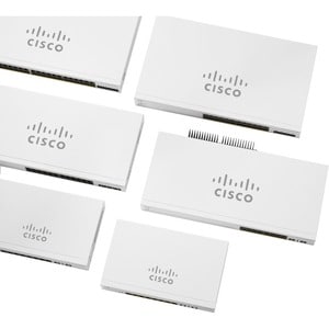 Cisco Switch CBS220 Administrable Smart Capa 2, 24 puertos Gigabit Ethernet, PoE+ con 195W totales, 4 Puertos SFP (4x1G), 