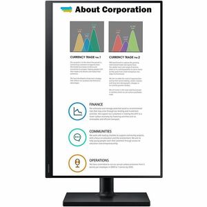 Samsung F24T454G 24" Class WUXGA LCD Monitor - 16:10 - 24" Viewable - In-plane Switching (IPS) Technology - 1920 x 1200 - 