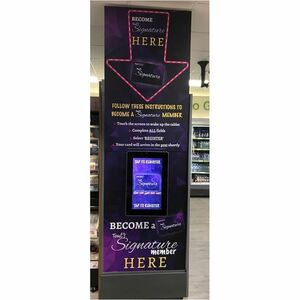 AllSee AO50H 50" LCD Digital Signage Display - 24 Hours/7 Days Operation - In-plane Switching (IPS) Technology - Touchscre