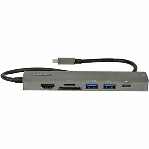 StarTech.com Adattatore multiporta USB C a HDMI 2.0 4K 60 Hz, 100W PD, SD/MicroSD, Hub USB 3.0 - USB Type-C Mini Dock - Ca