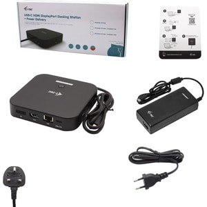 i-tec USB Type C Docking Station for Notebook, Tablet, Monitor - 100 W - 2 Displays Supported - 4K - 3840 x 2160 - 2 x USB