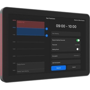 Logitech Écran tactile de réservation de salles de réunion - Graphite - Ver