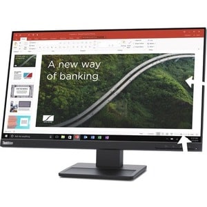 Lenovo ThinkVision E24q-20 24" Class WQHD LCD Monitor - 16:9 - Raven Black - 23.8" Viewable - In-plane Switching (IPS) Tec