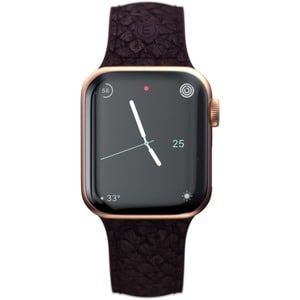 Correa para reloj Njord Eldur SL14123 - 1 - Violeta - Silicona, Acero Inoxidable, Cuero Vegetal, Cuero de salmón