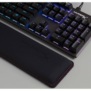 HyperX Wrist Rest - Textured - 3.46" x 17.99" Dimension - Black - Natural Rubber, Memory Foam, Gel - Anti-slip, Anti-fray 