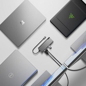 Alogic Ultra Dock PLUS Gen 2 USB Type C Docking Station for Monitor, Workstation - 100 W - Space Gray - 2 Displays Support