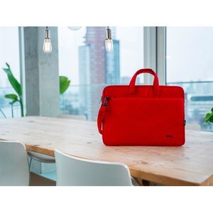Trust Bologna Tasche für 40,6 cm (16 Zoll) Notebook - Rot - Polyethylenterephthalat (PET), Polyester Körper - Mikrofaser I