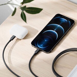 Alogic Elements Pro 1 m Lightning/USB-C Data Transfer Cable - 1 / Pack - Cable for iPhone - First End: 1 x USB 2.0 Type C 