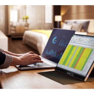 ViewSonic VA1655 15.6 Inch 1080p Portable IPS Monitor with Mobile Ergonomics, USB C, Mini HDMI and a Protective Case for H