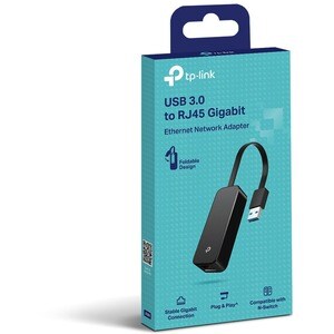 TP-Link UE306 Gigabit-Ethernet-Karte für Modem, Router, Computer, Spielkonsole, Notebook, Switch - 10/100/1000Base-T - Tra