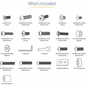 StarTech.com Dual TV Cart, 60in VESA TVs up to 50kg/110lb each, Height Adjustable Mobile Display Mount/Cart, Rolling TV Ca