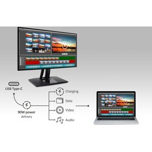 ViewSonic ColorPro VP3256-4K 32" Class 4K UHD LED Monitor - 16:9 - Black - 80 cm (31.5") Viewable - In-plane Switching (IP