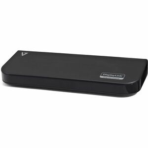 V7 UDDS2 USB 3.0 Estação de ancoragem - Preto - 2K, QHD - 2560 x 1440, 2048 x 1152 - 6 x Portas USB - 4 x USB 2.0 - 2 x US