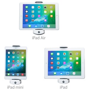 CTA Digital Tablet PC, iPad Tablet PC Holder - 330.2 mm x 342.9 mm x 177.8 mm x - Aluminium - 1 - Sturdy, 360° Rotation, F