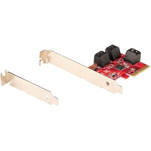 StarTech.com PCIe SATA Controller Karte, 2 Port SATA 3 Erweiterungskarte, 6Gbit/s, Voll/Halb Profil Blende, Festplatten/SS