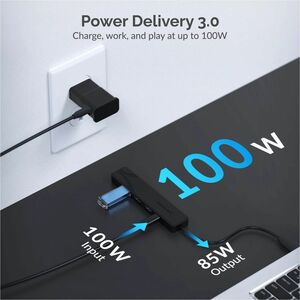 Sabrent Multi-Port USB Type-C Hub - for Keyboard, Mouse, Flash Drive, Printer, HDTV, Monitor, Projector, Notebook, Desktop