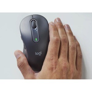 Logitech Signature M650 Mouse - Bluetooth/Radio Frequency - USB - Graphite - Wireless - 4000 dpi - Scroll Wheel - Medium H