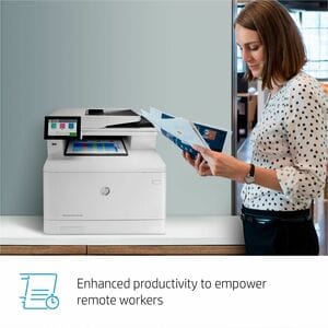 HP LaserJet Enterprise M480f Laser Multifunction Printer - Colour - Copier/Fax/Printer/Scanner - 27 ppm Mono/27 ppm Color 