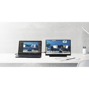 ASUS ZenScreen MB166C. Taille de l'écran: 39,6 cm (15.6"), Résolution de l'écran: 1920 x 1080 pixels, Type HD: Full HD, Te