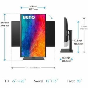BenQ Designer PD2705U 27 Zoll Class 4K UHD LCD-Monitor - 16:9 Format - Grau - 68,6 cm (27 Zoll) Viewable - IPS-Technologie