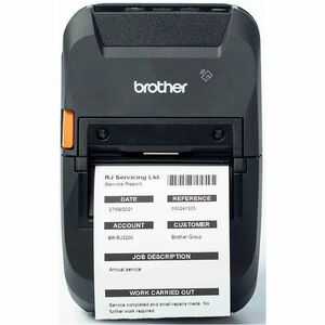 Brother RJ-3250WB-L Mobile Direct Thermal Printer - Monochrome - Portable - Label/Receipt Print - Ethernet - USB - USB Hos