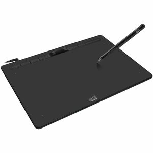 Adesso CyberTablet K12 Graphics Tablet - 5080 lpi - Cable - Black - 304.80 mm x 177.80 mm Active Area - 8192 Pressure Leve