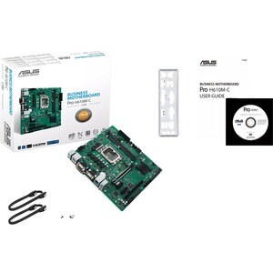 Asus H610M-C-CSM Desktop Motherboard - Intel H610 Chipset - Socket LGA-1700 - Micro ATX - Pentium Gold, Celeron, Core i5, 