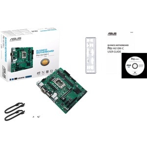 Asus H610M-C-CSM Desktop Motherboard - Intel H610 Chipset - Socket LGA-1700 - Micro ATX - Pentium Gold, Celeron, Core i5, 