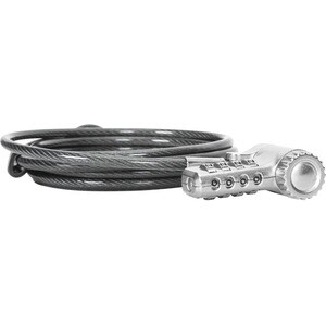 Targus DEFCON ASP96GL-S Cable Lock For Docking Station, Monitor, Notebook - 2 m Cable - Resettable - 4-digit - Patented T-