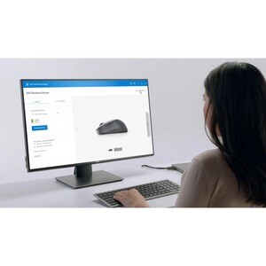 Dell Premier Rechargeable Wireless Mouse - MS7421W - Optical - Wireless - Bluetooth - 2.40 GHz - Rechargeable - Platinum S