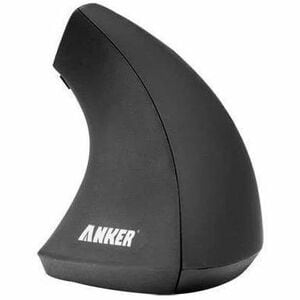 ANKER 2.4G Wireless Vertical Ergonomic Optical Mouse - Optical - Wireless - Radio Frequency - 2.40 GHz - Black - USB Type 