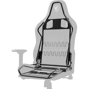MSI MAG CH130 X Gaming Chair - Steel, PVC Leather, Polyurethane, Foam - Black