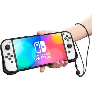 Spigen Rugged Armor Rugged Carrying Case Nintendo Gaming Console - Matte Black - Drop Resistant, Abrasion Resistant, Scrat