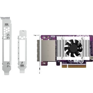 QNAP SATA Controller - Serial ATA/600 - PCI Express 3.0 x8 - Plug-in Card - RAID Supported - JBOD RAID Level - 16 Total SA