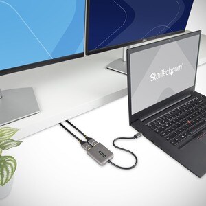 StarTech.com USB-C to Dual HDMI Adapter, USB Type-C Multi-Monitor MST Hub, Dual 4K 60Hz HDMI Laptop Display Extender / Spl