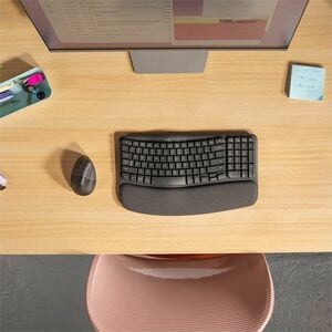 Logitech Lift Mouse - Bluetooth/Radio Frequency - USB Type A - Optical - 6 Button(s) - 4 Programmable Button(s) - Graphite